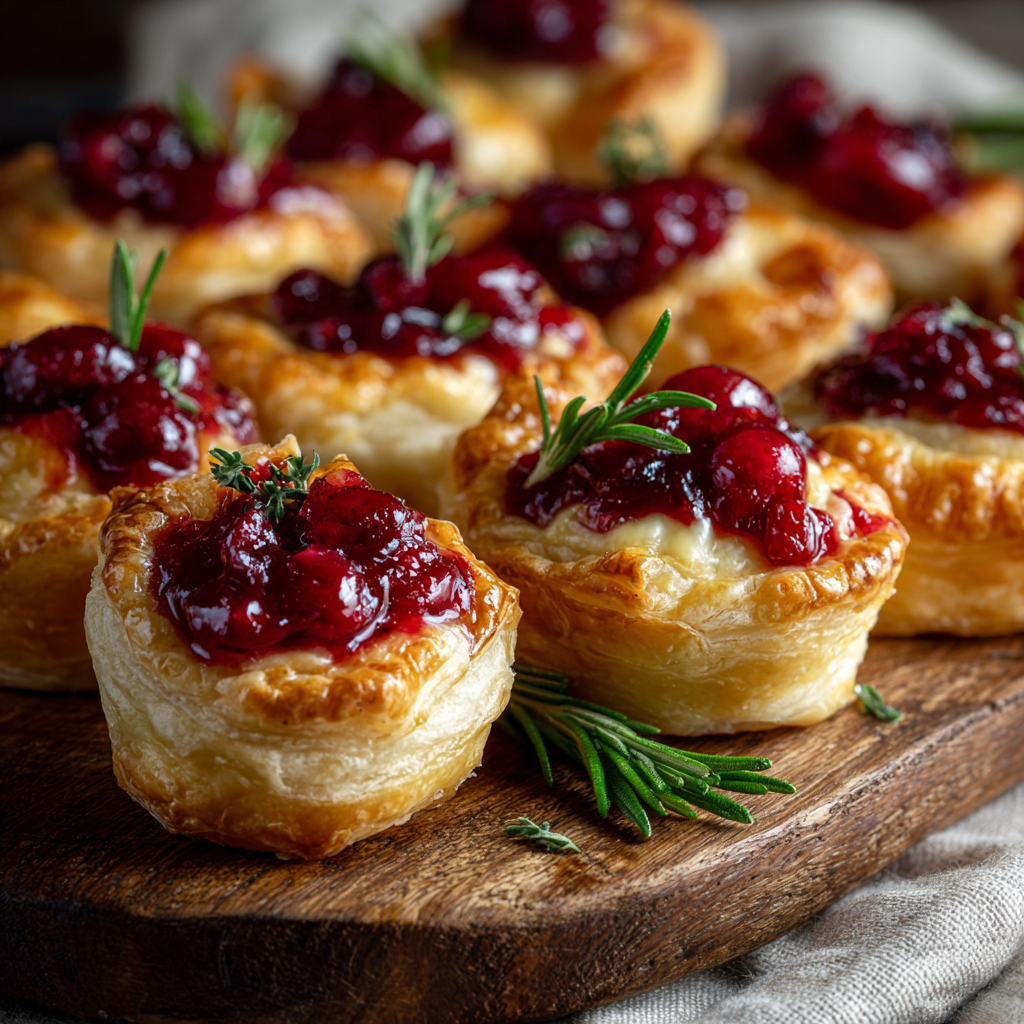 Warm Cranberry Brie Bites: 15 Minute Magic