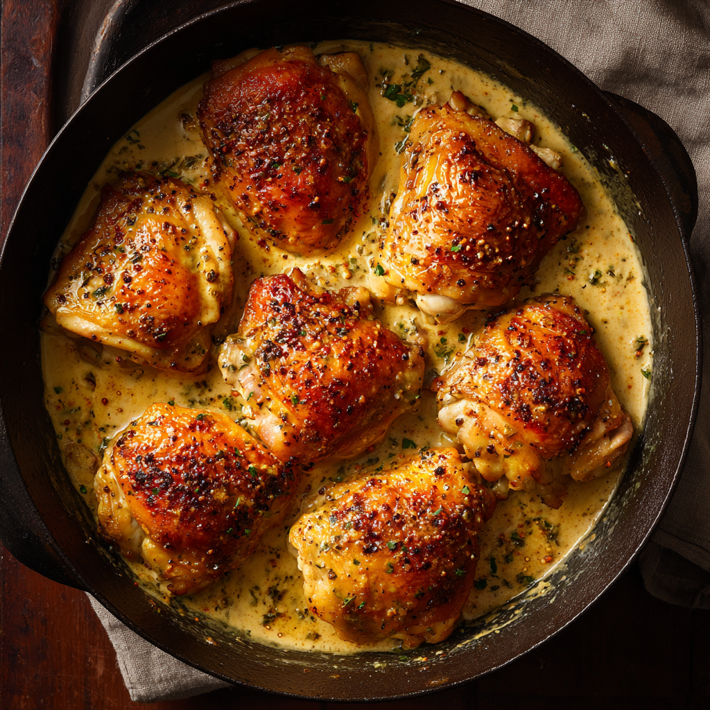 Creamy chicken thighs