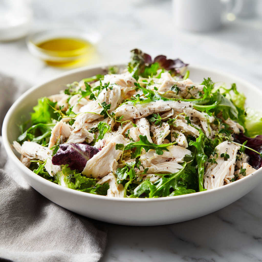Rotisserie chicken salad for lunch