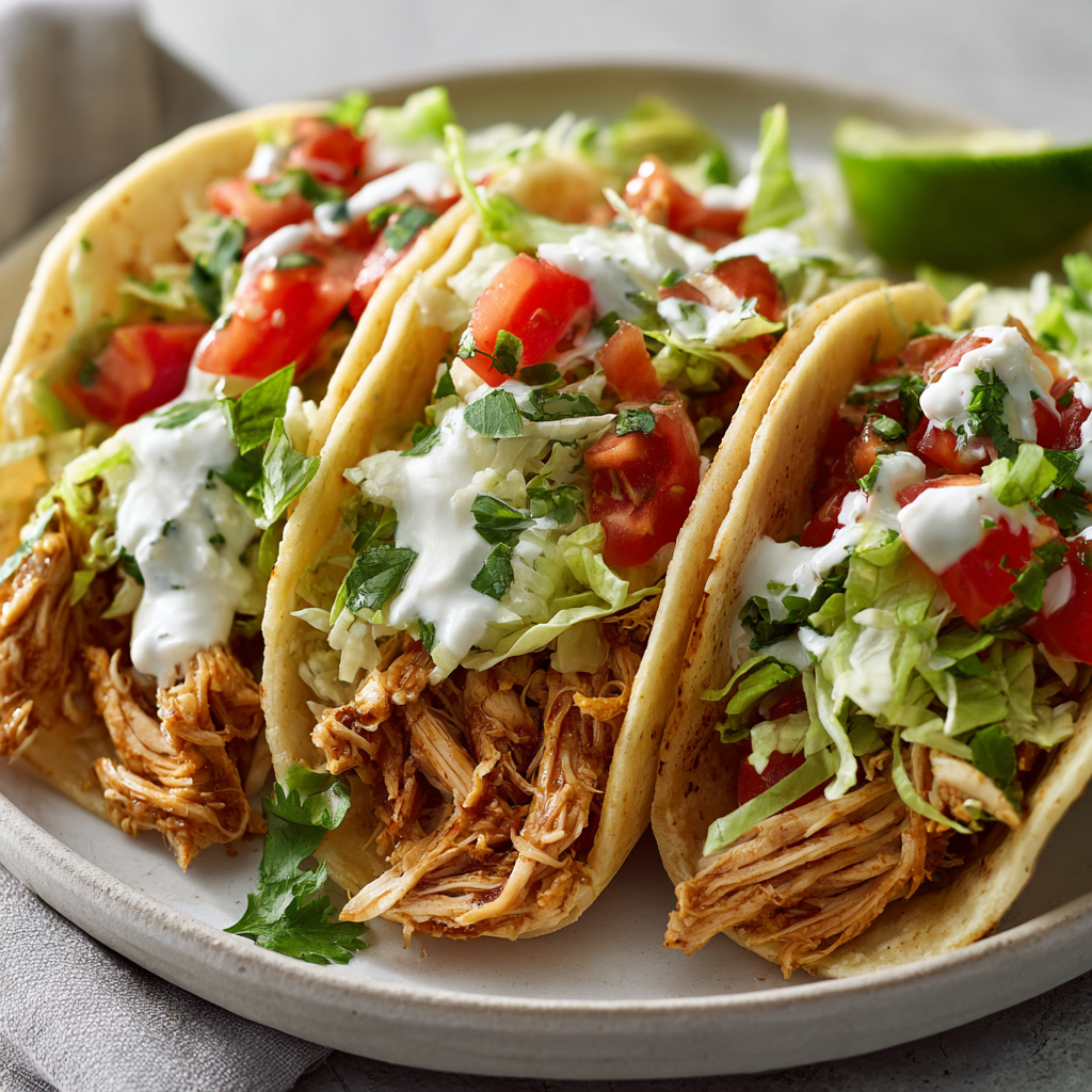 Quick rotisserie chicken tacos